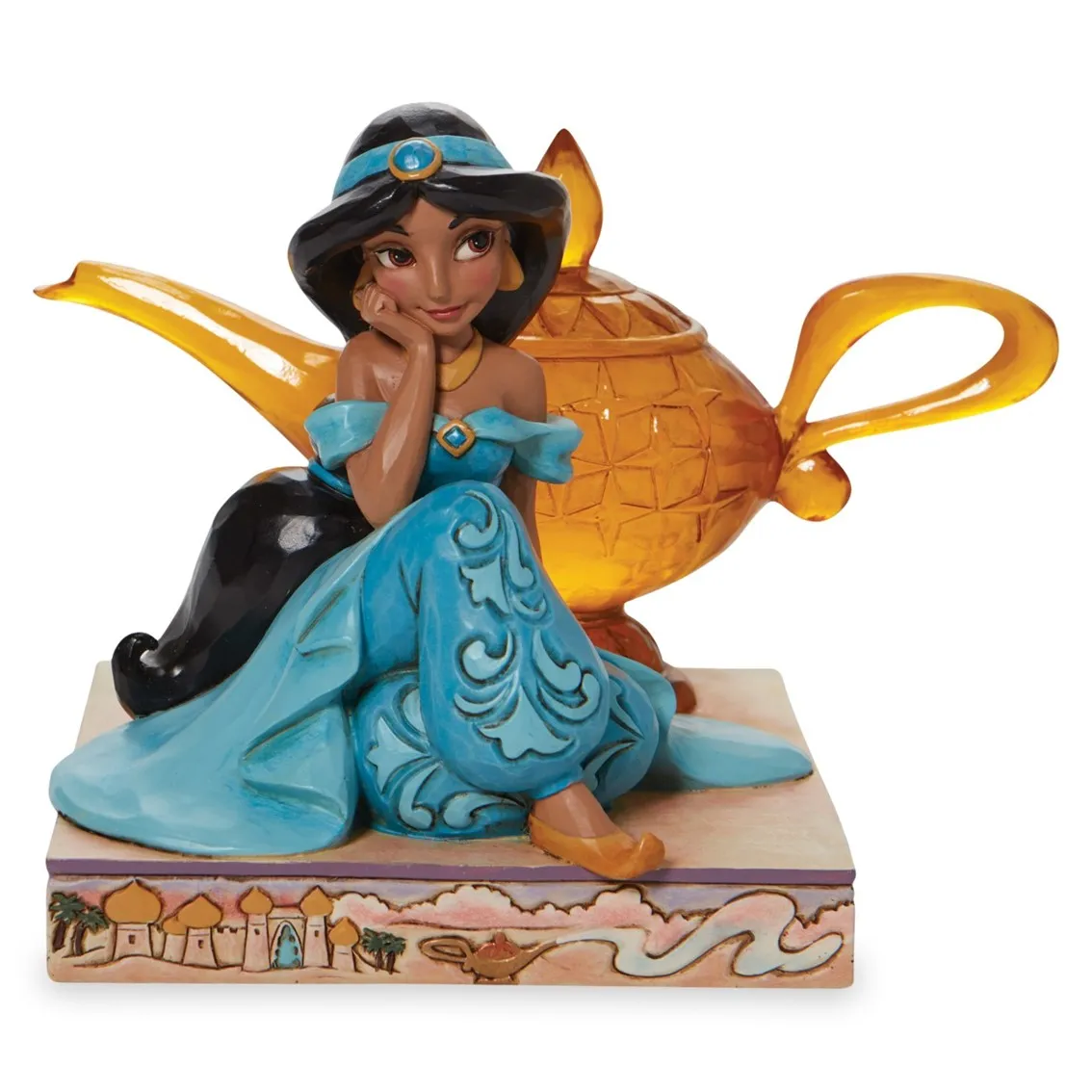 Figura enesco disney aladdin jasmine con lampara
