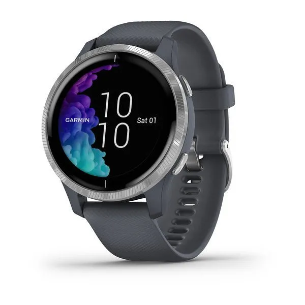 Smartwatch garmin venu azul granito - plata