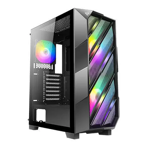 Caja ordenador gaming antec nx700 atx 2 x usb 2.0 1 x usb 3.0 sin fuente neg argb