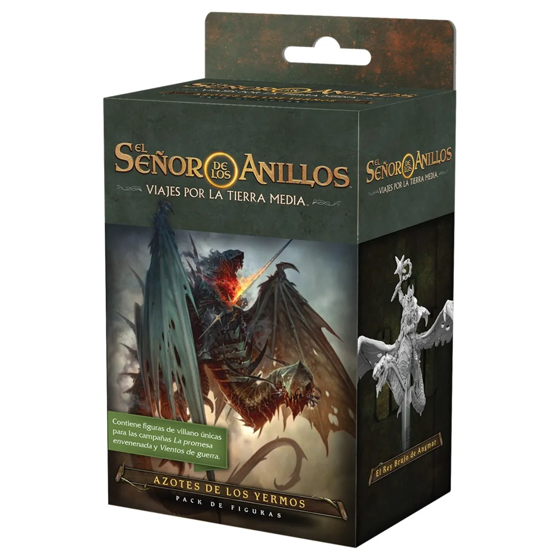 Juego de mesa pack de figuras el señor de los anillos: viajes por la tierra media azotes de los yermos pegi 14