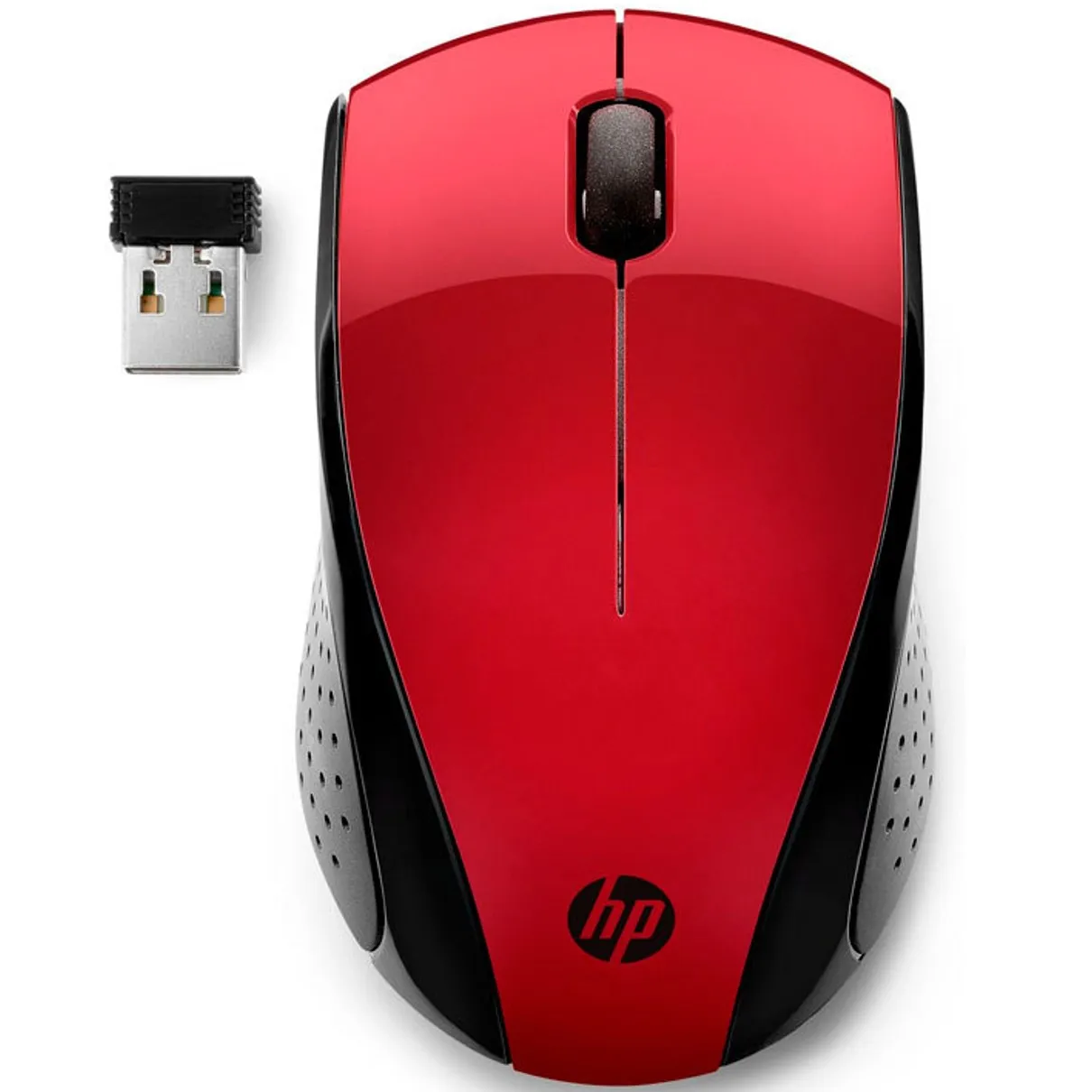 RATON OPTICO WIRELESS 220 ROJO HP