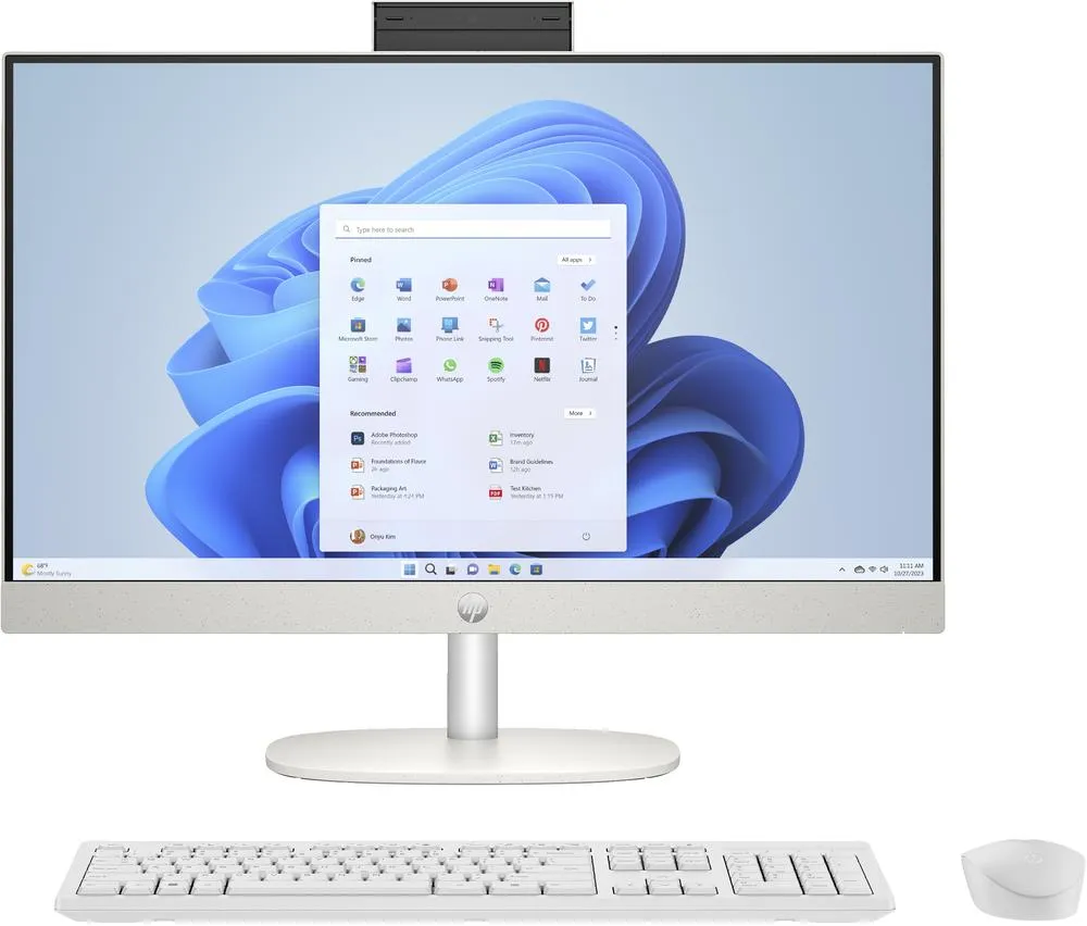Ordenador hp all in one 24 - cr0050ns 23.8 pulgadas -  i5 - 1335u -  16gb -  ssd512gb -  w11 -  teclado y raton incluidos