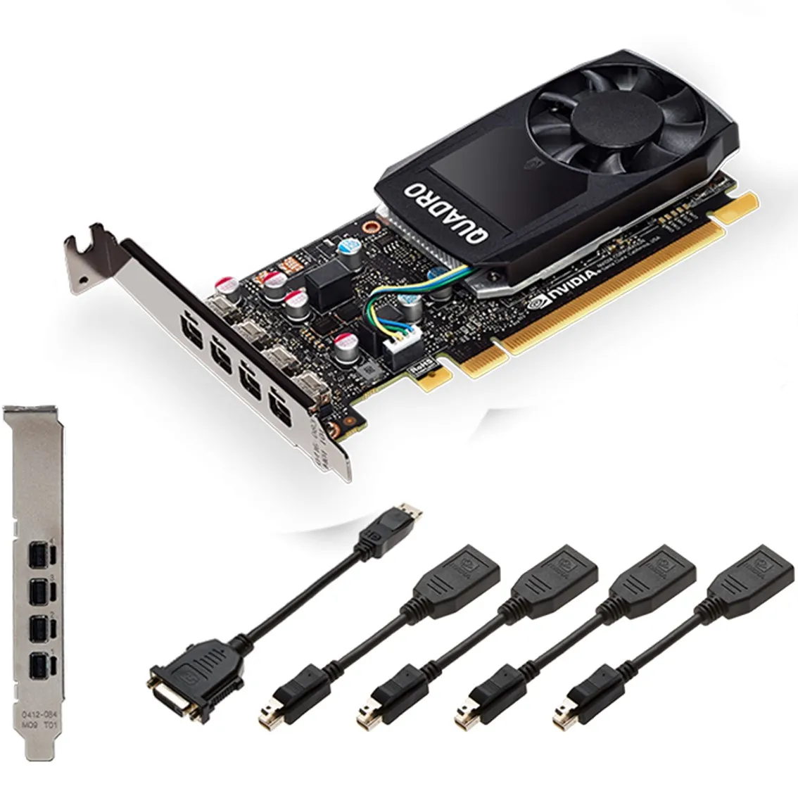 VGA NVIDIA QUADRO P1000 + ADAPTADOR DP PNY