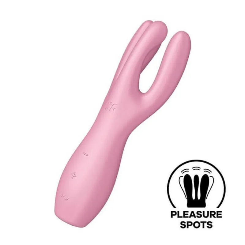 Imagen de Threesome 3 Lay-on Vibrador 3 Motores Rosa