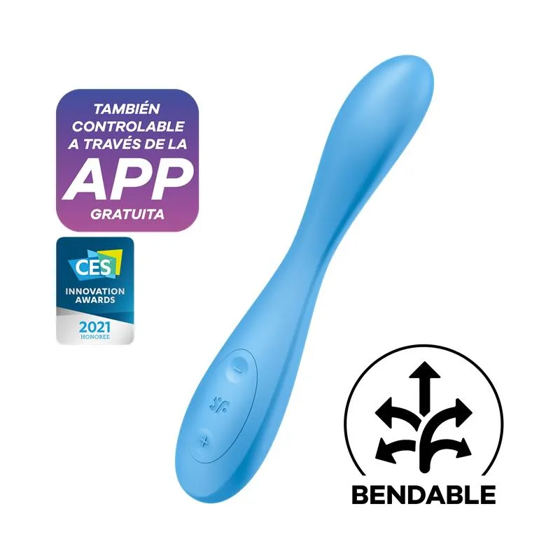 Imagen de Vibrador G-Spot Flex 4 con APP Satisfyer Connect Azul