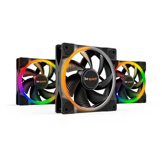 Ventilador 120x120 be quiet light wings pack 3ud 1700rpm -  pwm -  argb