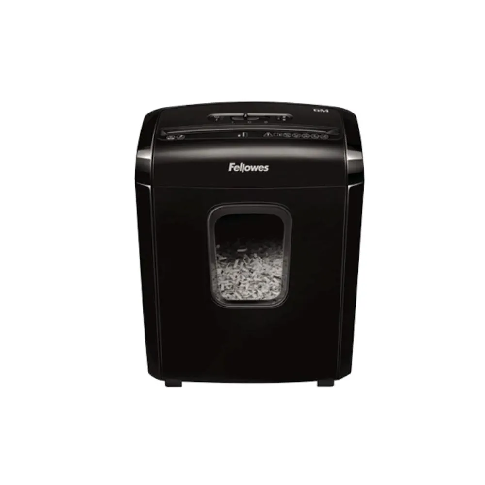 Imagen de Destructora de papel fellowes 6m negra minicorte 4x12mm