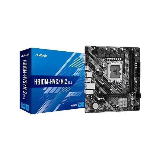 Placa base asrock 1700 h610m - hvs - m.2 r2.0