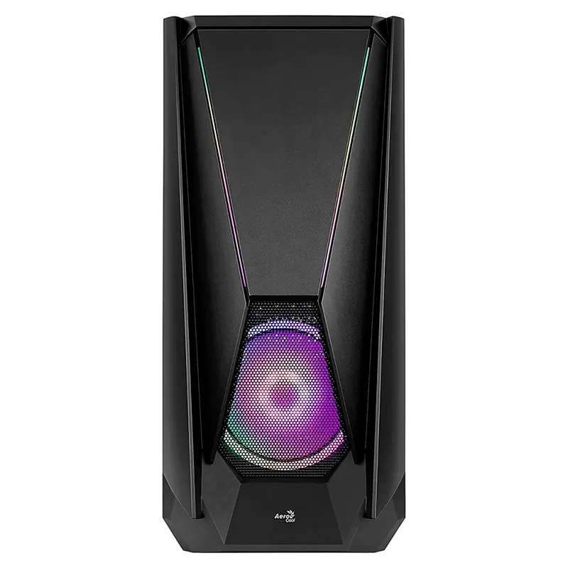 Caja ordenador gaming aerocool visor e - atx argb cristal templado usb 3.0 negro