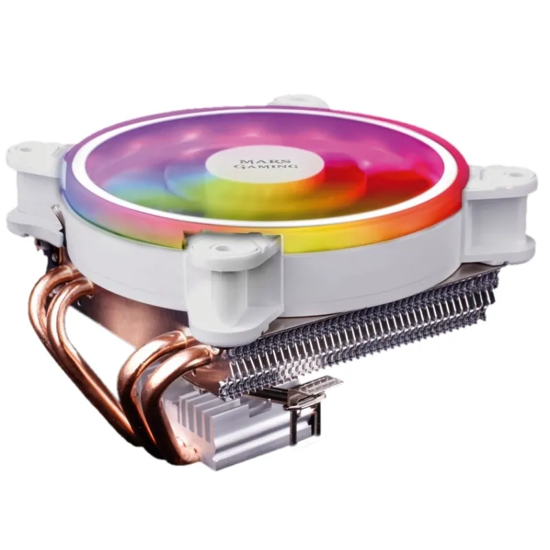Ventilador disipador cpu mars gaming mcpu220 120mm argb blanco