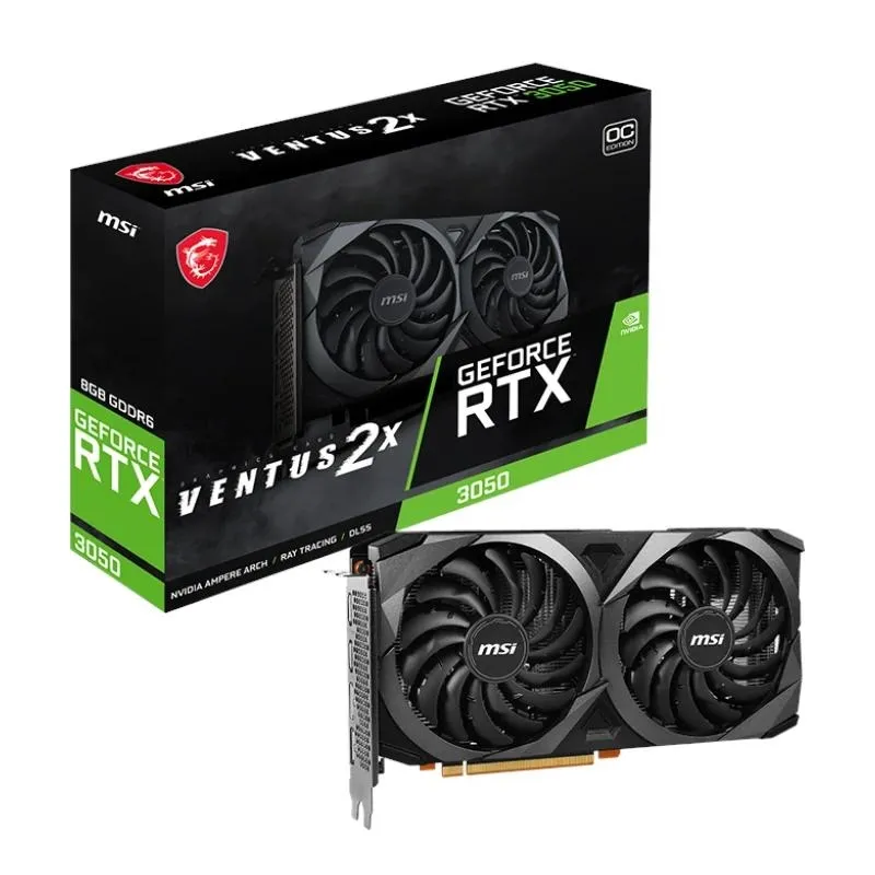 MSI VGA NVIDIA RTX 3050 VENTUS 2X 8G OCV1 DDR6