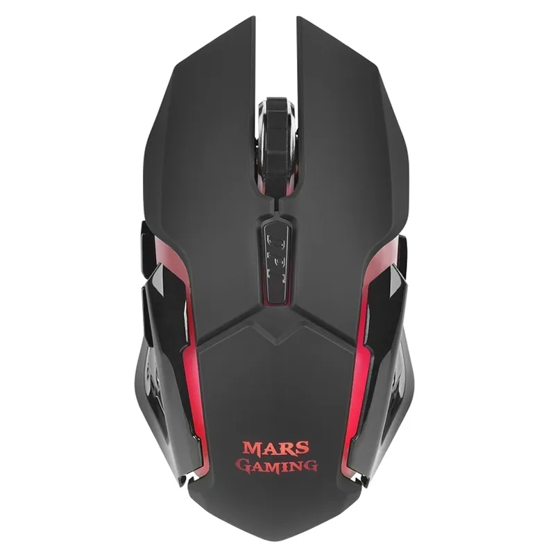 RATON OPTICO WIRELESS MMW NEGRO MARS GAMING