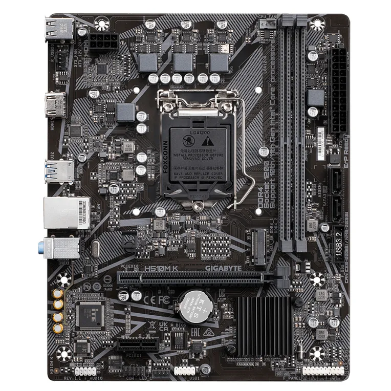 Placa base gigabyte h510m k 1200 matx 2xddr4