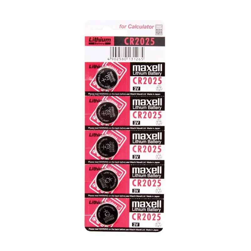 Maxell  Pila Bot n Litio CR2025 3V Blister*5