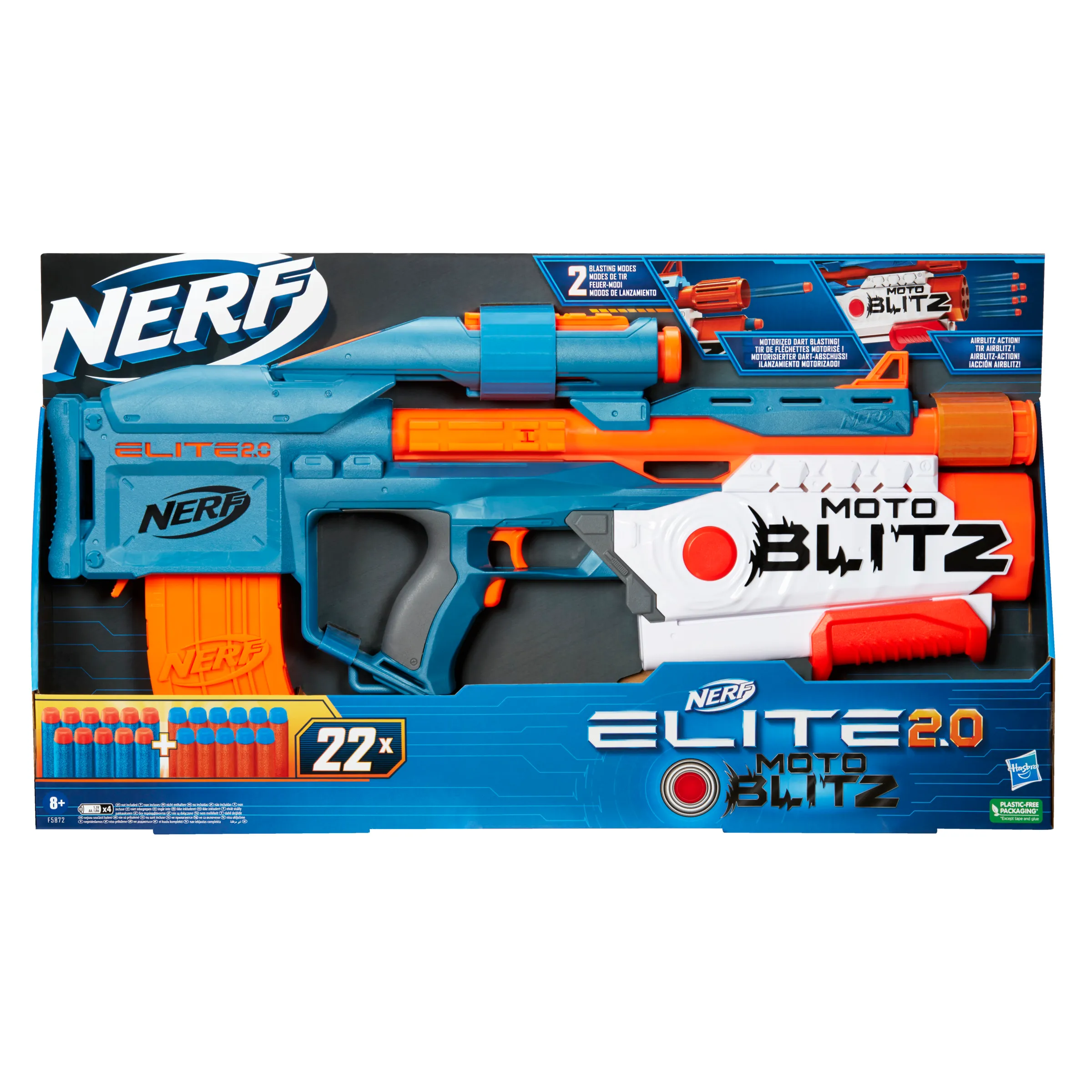 Lanzador hasbro nerf elite 2.0 motoblitz cs - 10