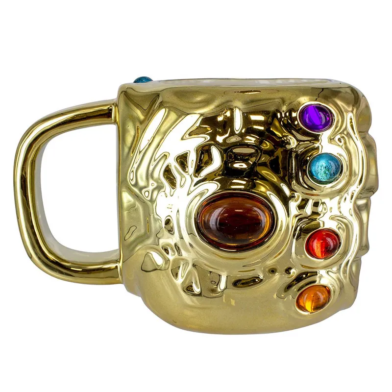 Taza paladone marvel vengadores guantelete del infinito 3d mug