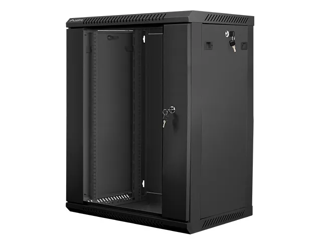 Armario rack lanberg 15u 600x450x769 auto ensamblado 19 pulgadas hasta 60 kg negro