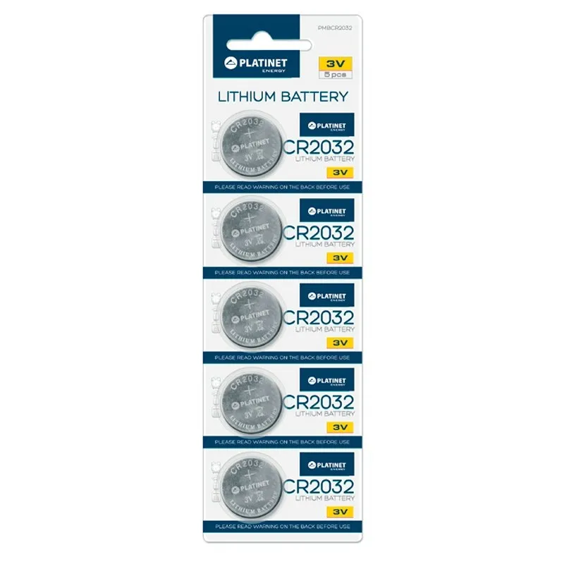 PLATINET Pila Boton Litio CR2032 Blister*5