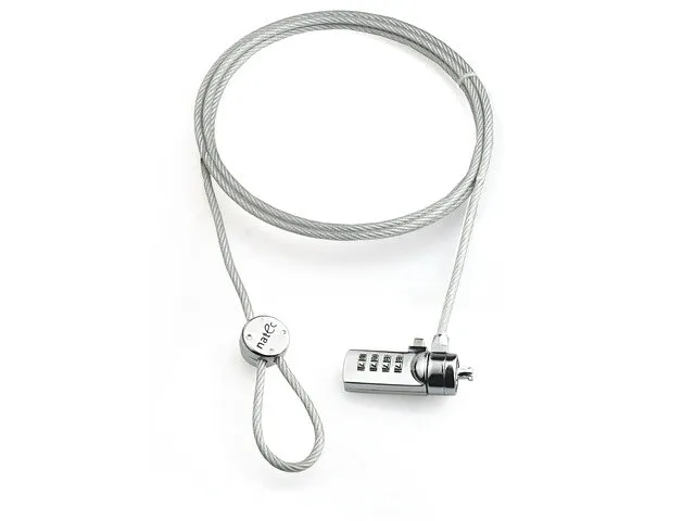 Cable de seguridad natec lobster 1.8 m para portatil con codigo