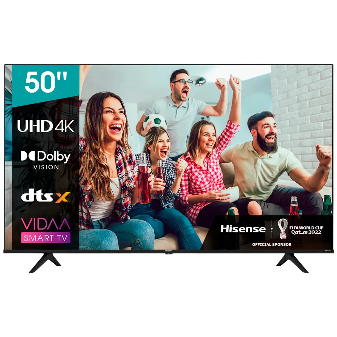 Tv hisense 50pulgadas led 4k uhd -  50a6bg -  hdr10 -  smart tv -  dolby vision -  3 hdmi -  usb 2.0 -  dvb - t2 - t - c - s2 - s -