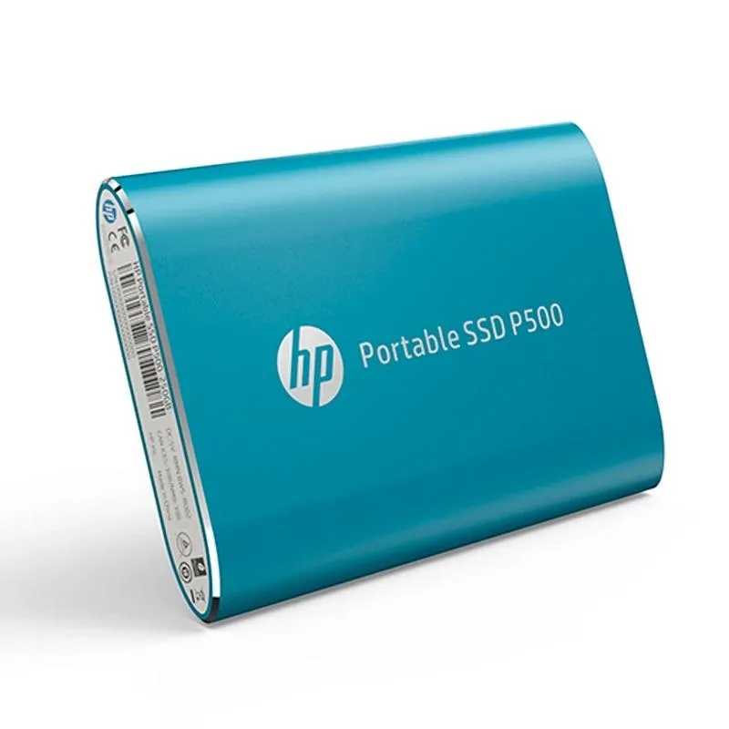 Disco duro externo ssd hp p500 500gb usb tipo c azul