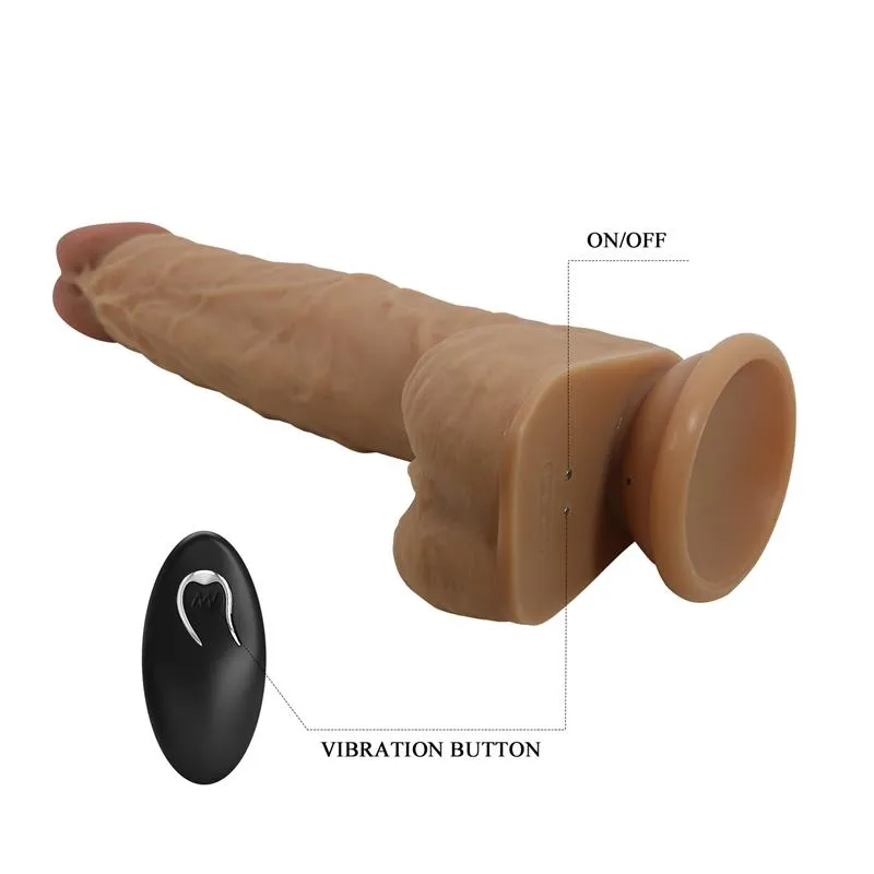 Jonathan Dildo con Vibración y Empuje Control Remoro