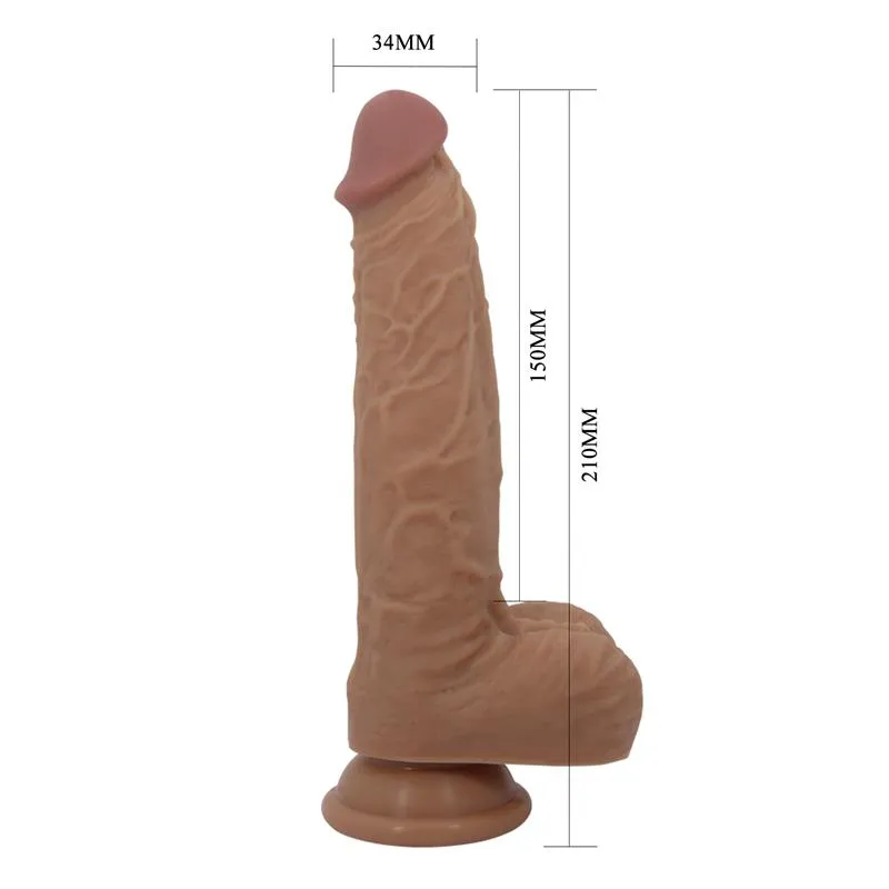 Jonathan Dildo con Vibración y Empuje Control Remoro