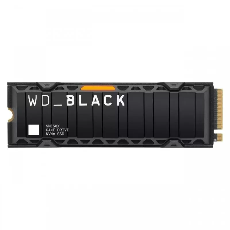 Disco duro interno ssd wd western digital black sn850x wds200t2xhe 2tb nvme m.2 pci express