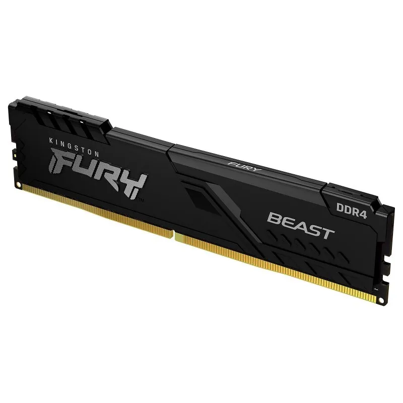 Memoria ram ddr4 16gb kingston - 3200mhz - pc4 - 25600 - fury beast - negro - 1.2v