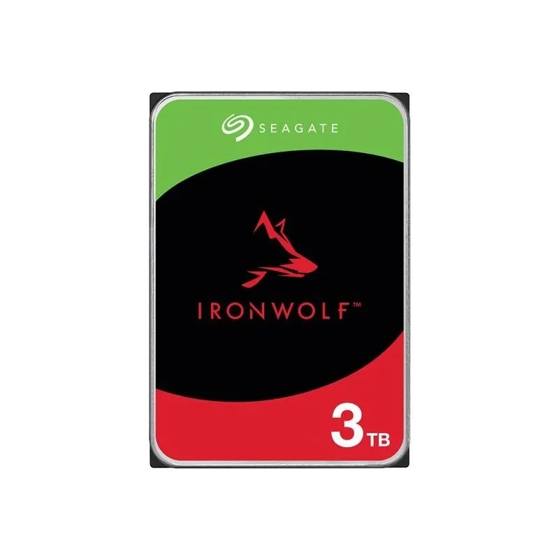 Disco duro interno hdd seagate ironwolf nas st3000vn006 3tb 3.5 pulgadas 5400rpm -  256mb -  sata 3