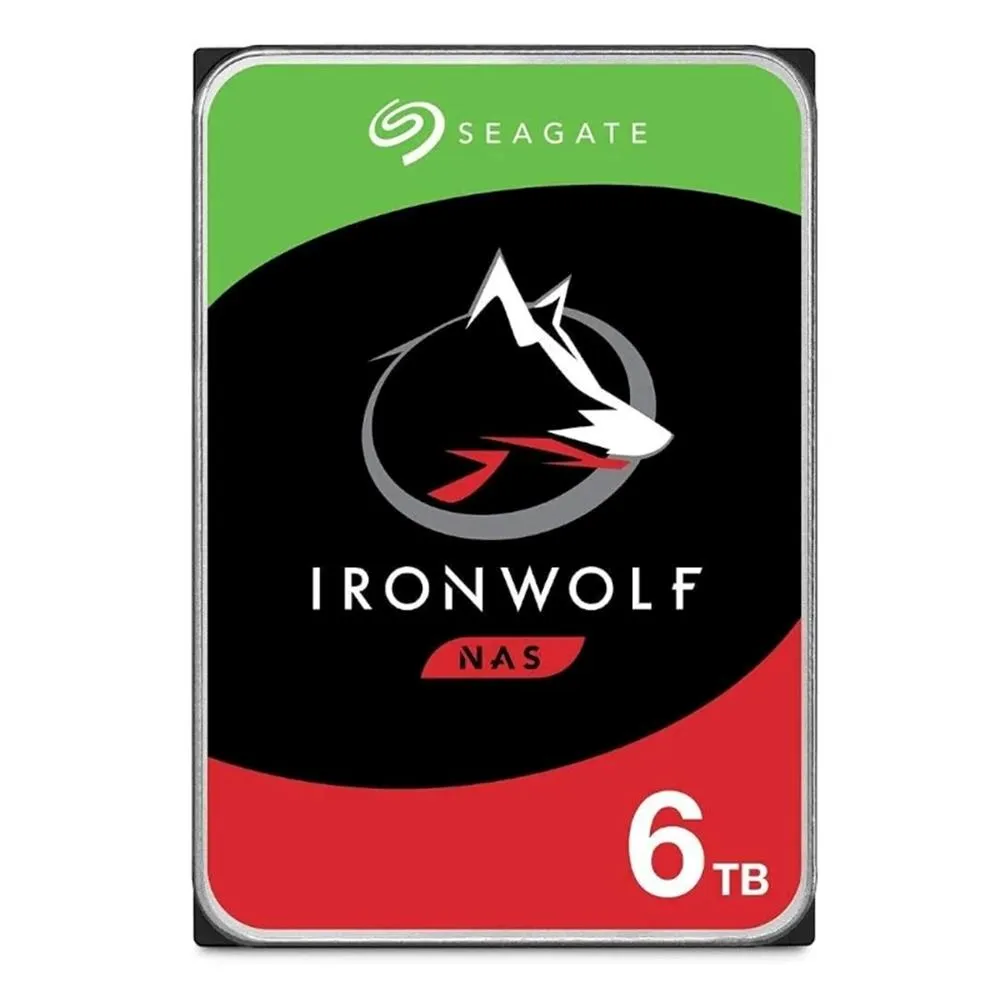 Disco duro interno seagate ironwolf 6tb 3.5 pulgadas sata 6gb - s