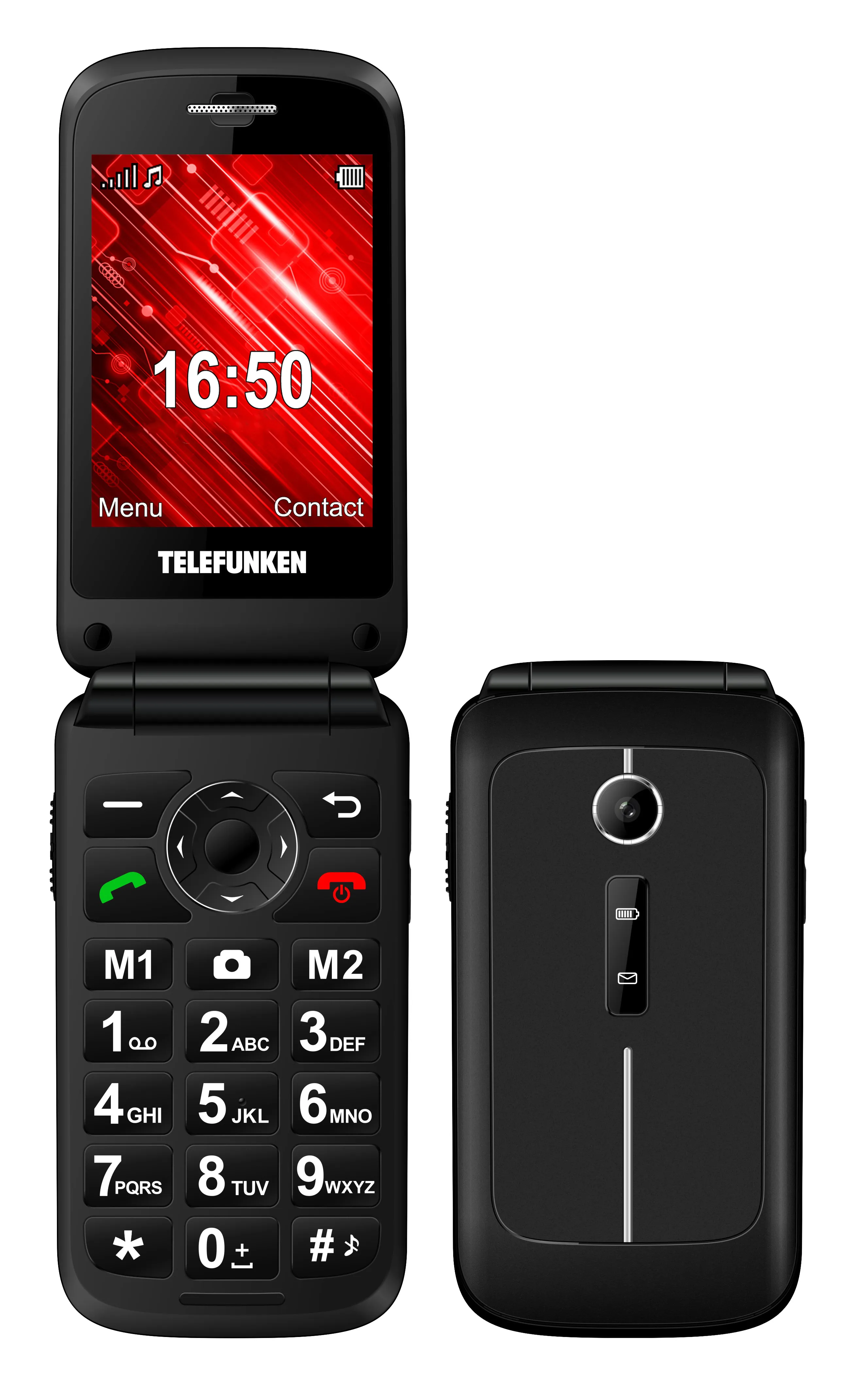 Telefono movil telefunken s430 senior phone - 2.8pulgadas - negro