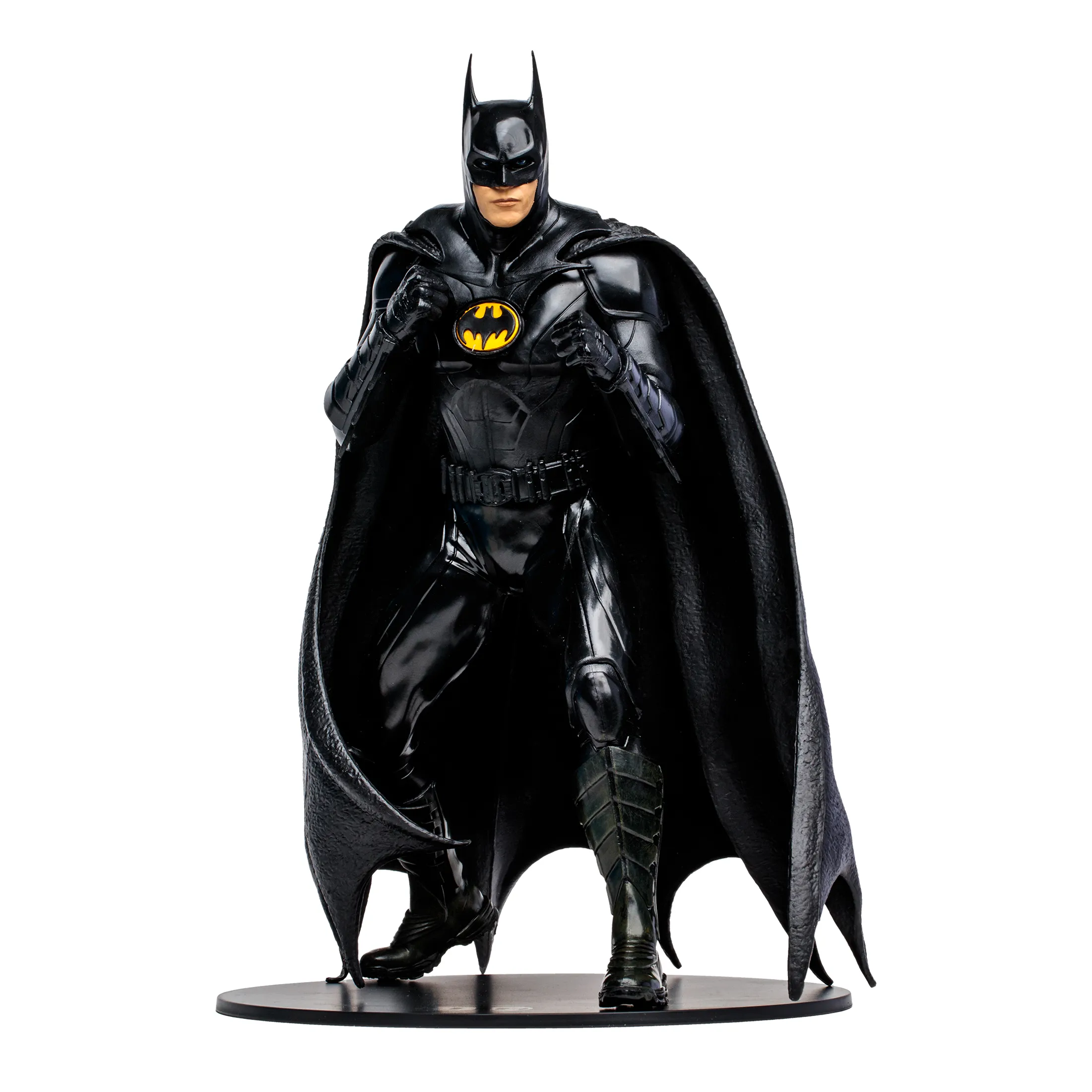 Megafigura mcfarlane toys dc multiverse the flash -  batman michael keaton con mascara