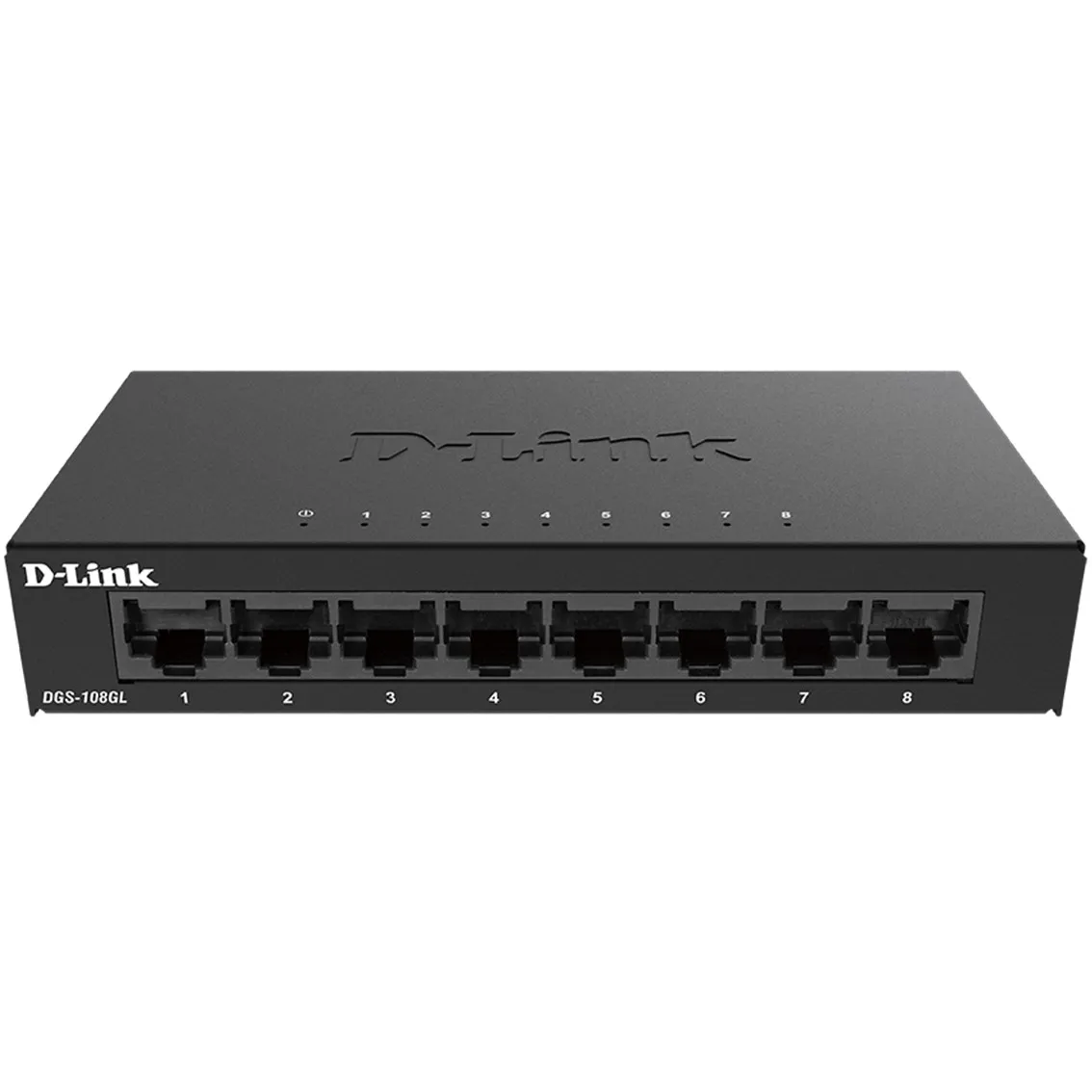 Switch d - link 8 puertos gigabyte plug & play metal