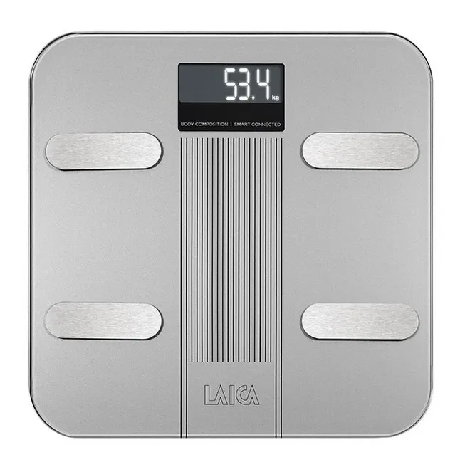 Bascula de baño bluetooth laica ps7005 acero 180kg