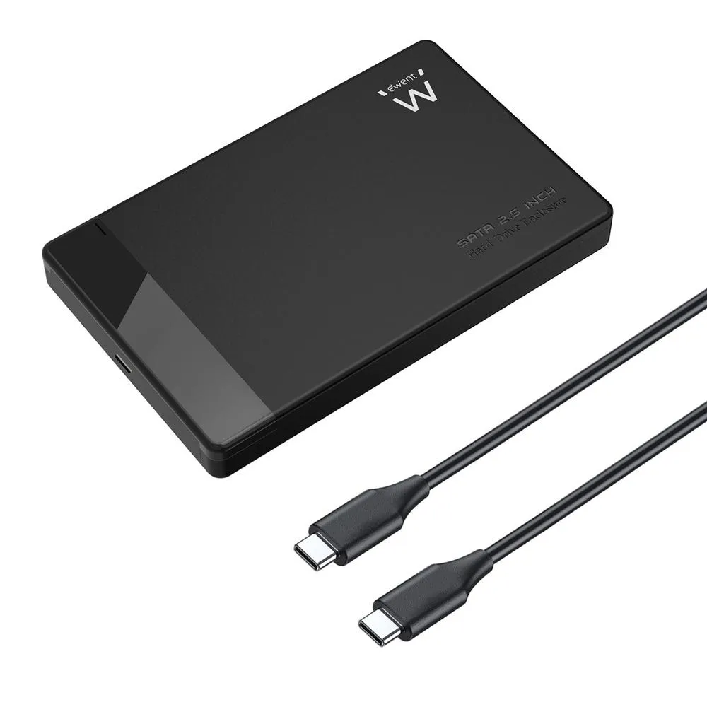 Caja disco duro ewent ew7073 2.5 pulgadas usb tipo c negro