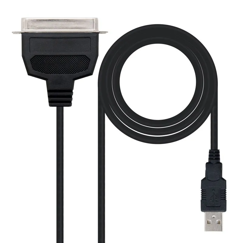 Conversor nanocable usb a paralelo impresora - tipo a - m - cn36(ieee1284) - m - negro - 1.5m