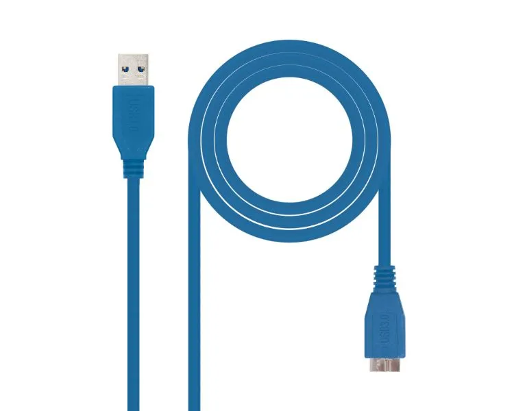 CABLE CONEXION USB-MICRO USB 3.0 TIPO M-M AZUL 2M NANOCABLE