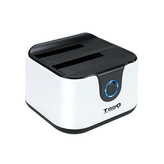 Tooq TQDS-802BW Dock Station Doble Bahía HDD Ne/Bl