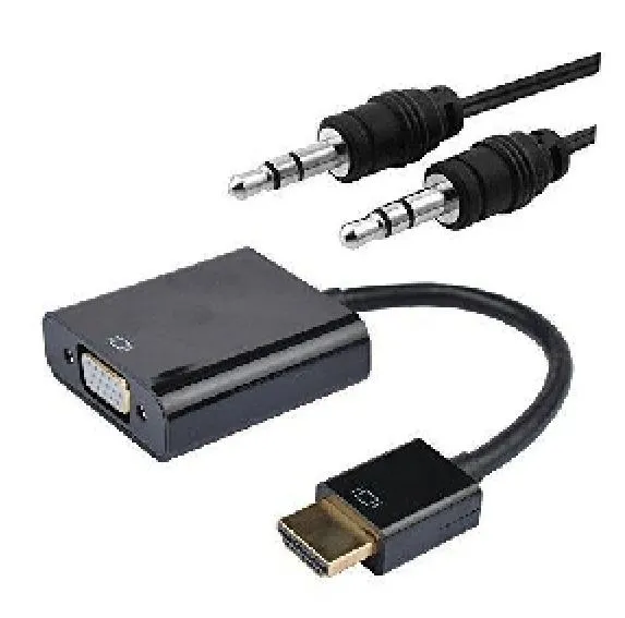 Conversor nanocable hdmi a vga 0.15cm negro