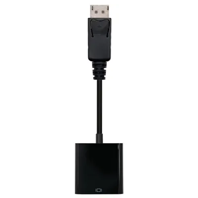 Adaptador displayport a svga nanocable macho - hembra 15cm negro