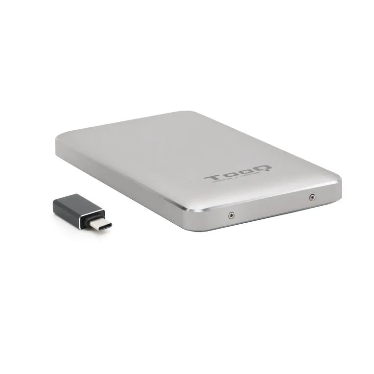 CAJA EXTERNA USB 2.5'' 9.5MM SATA PLATA TOOQ
