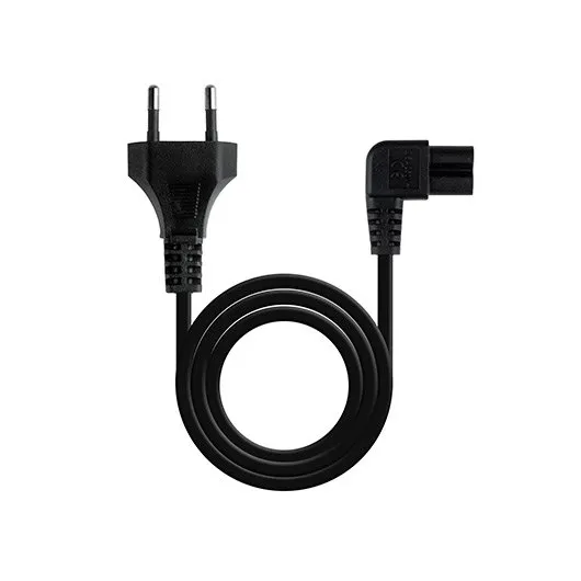 Cable alimentacion tipo philip nanocable 1.8m negro 1.8m - cee7 - 16 - m - c7 - acodado