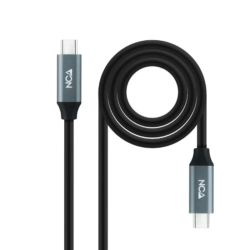 CABLE USB 3.2 GEN2x2 20Gbps 5A 100W USB-C/M USB-C/M 1.5 M NEGRO NANOCABLE