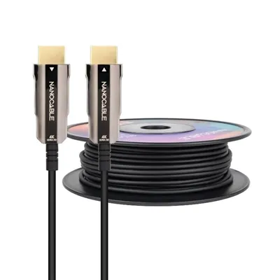 CABLE HDMI V2.0 AOC 4K A/M-A/M 100M NANOCABLE