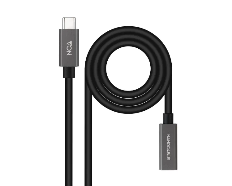 CABLE USB-C 3.2 GEN2x2 20Gbps 3A 4K USB-C/M USB-C/H 2 M NEGRO NANOCABLE