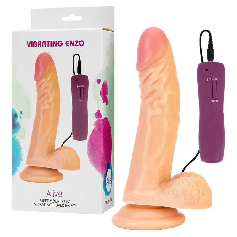 Vibrador Enzo Control Remoto 17 cm