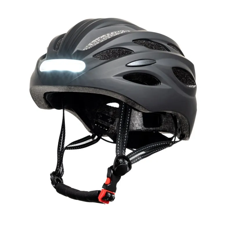 YOUIN MTB Casco con LED frontal y trasero Negro