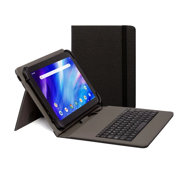 Funda con teclado nilox para tablet 10.5 pulgadas usb negra