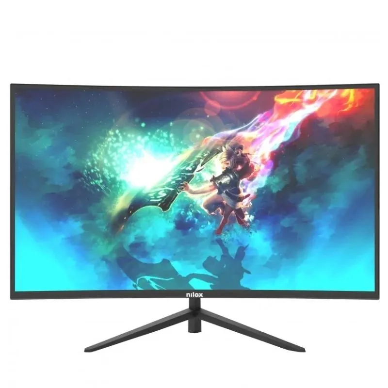 Monitor led gaming 27 pulgadas nilox nxm27crv01 curvo - va - fhd - hdmi - dp - 165hz - 1ms - vesa 100 x 100